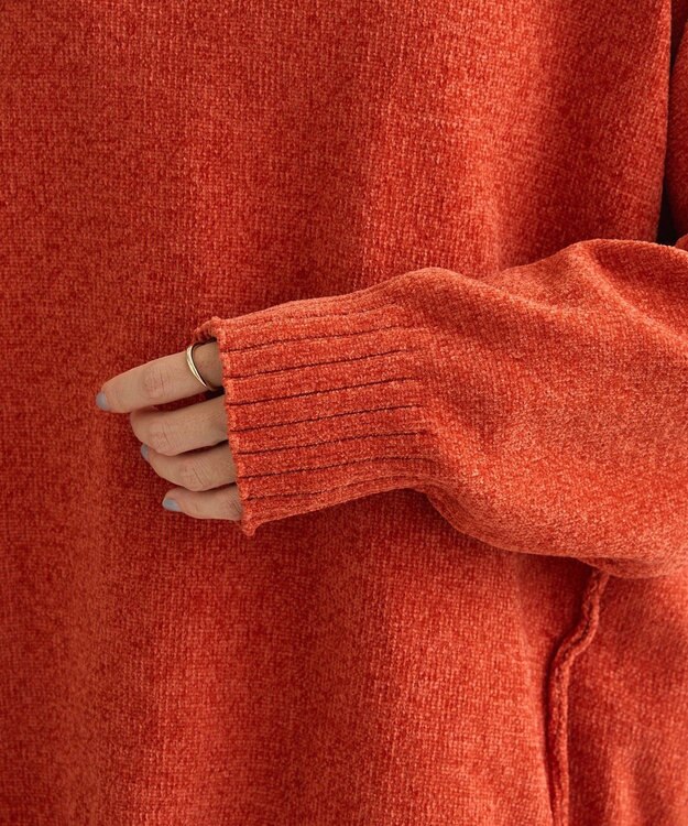 Green Parks リラックスモールニットチュニック Orange