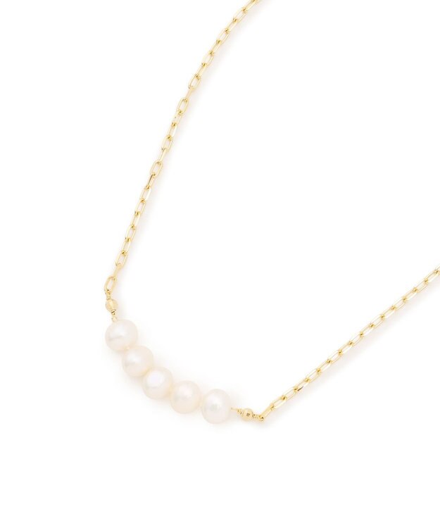 TOCCA LINE PEARL NECKLACE 淡水パールネックレス ゴールド系