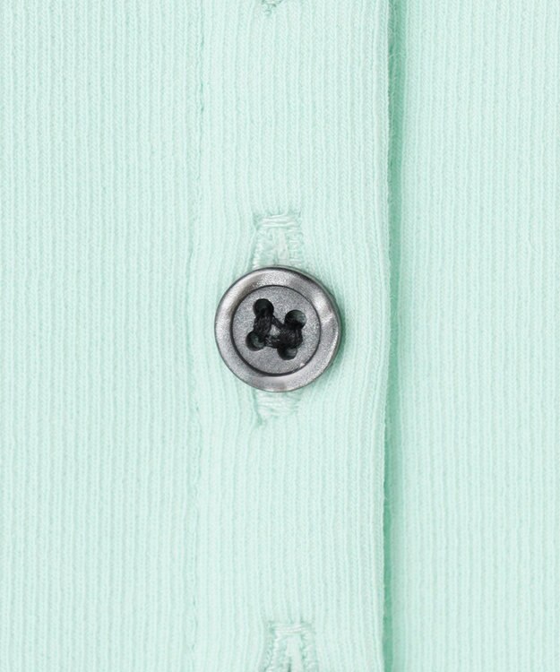 UNFILO ドライタッチリブ カーディガン サックス