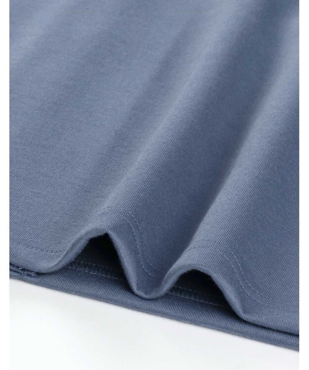 une nana cool 【綿混】ハイゲージダブルエアー メンズ長袖開襟 MADE WITH LIBERTY FABRIC ブルー