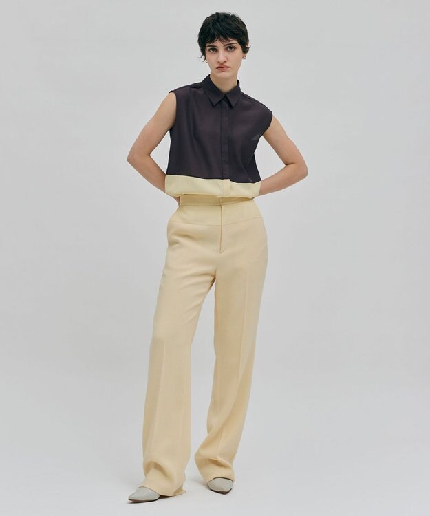 BEIGE， 【洗える】VOLTA / ストレートパンツ Cream