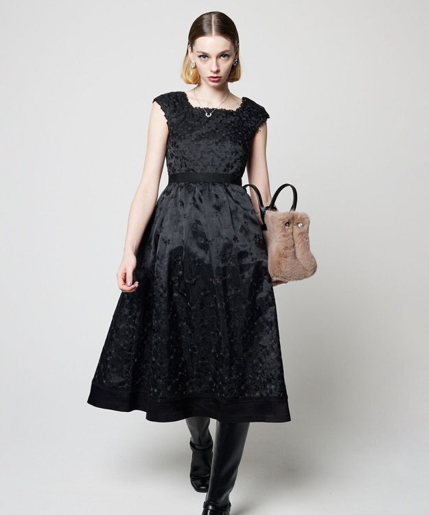 TOCCA 【洗える】FLOWERS ドレス ブラック系