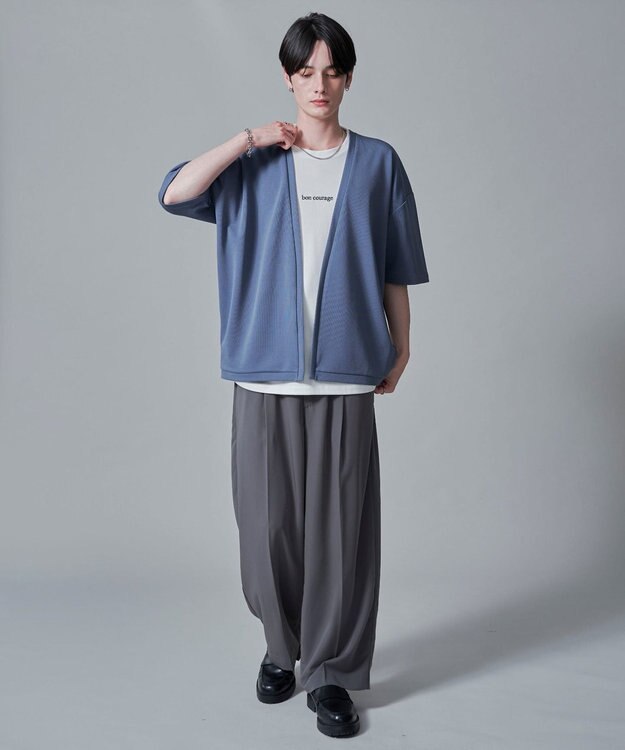 WEGO 【２点SET】アンサンブルカーディガン（5S） ブルー