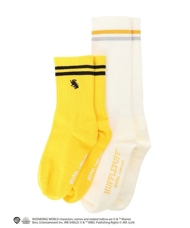Green Parks ハリーポッター／ＳＥＴ２点カラー＋ラインソックス Yellow