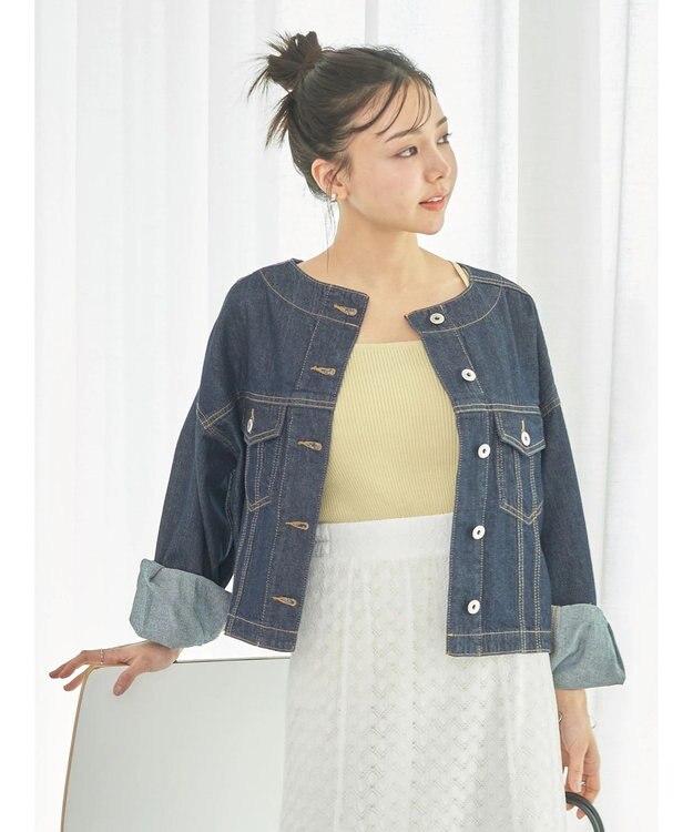 earth music&ecology レイヤードニットタンクトップ Yellow