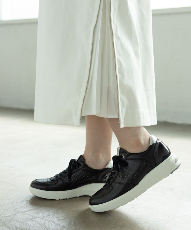 ASICS WALKING ペダラ レディース 2E 3.0cmヒール ブラック系