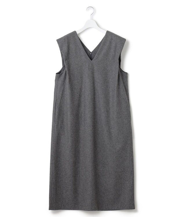 J.PRESS YORK STREET 【WOMEN】ショルダータックジャンパースカート グレー系