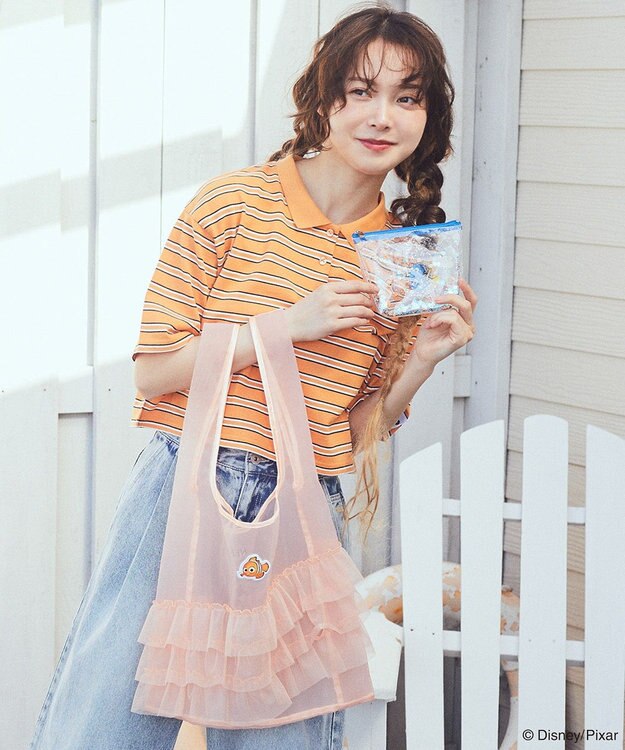 earth music&ecology Ｆｉｎｄｉｎｇ　Ｎｅｍｏ／シアーフリルバッグ Orange