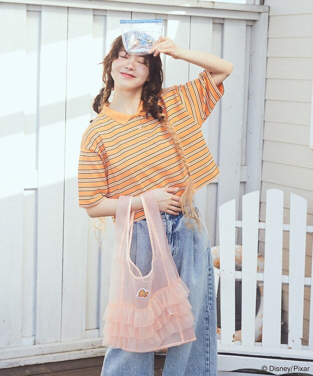 earth music&ecology Ｆｉｎｄｉｎｇ　Ｎｅｍｏ／シアーフリルバッグ Orange