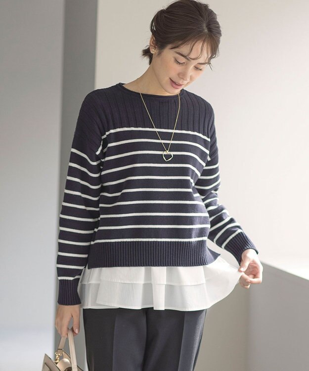 組曲 ツイストハートフープペンダント ゴールド系