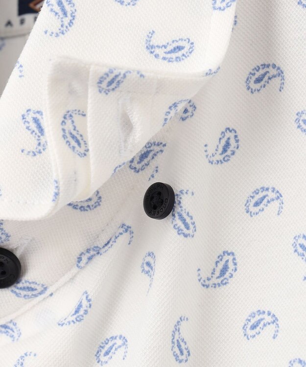 JOSEPH ABBOUD 【キングサイズ・イージーケア】 ジャージーペイズリープリントシャツ サックスブルー系5