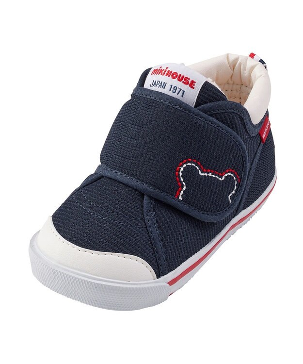 MIKI HOUSE HOT BISCUITS 【ミキハウス】【13.5-15cm】 セカンドベビーシューズ 紺