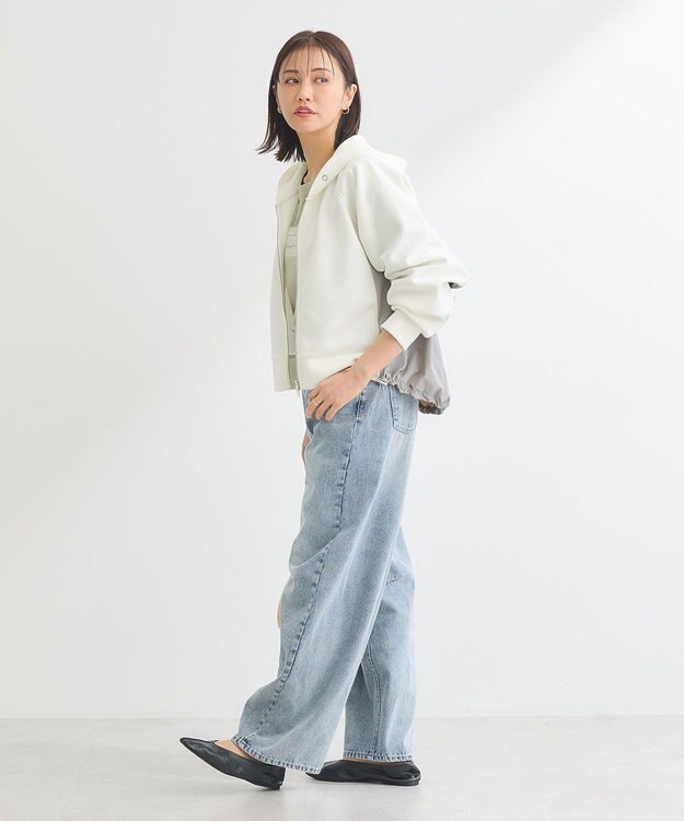 Green Parks ダンボールドッキングｚｉｐパーカー Ecru