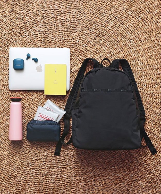 LeSportsac DAILY BACKPACK/リサイクルドブラックJP リサイクルドブラックJP