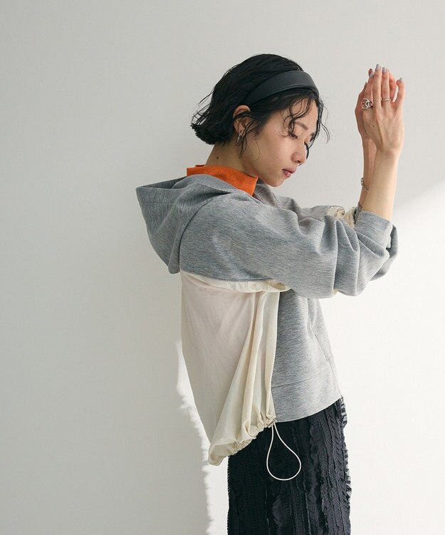 Green Parks ダンボールドッキングｚｉｐパーカー Gray Mixture