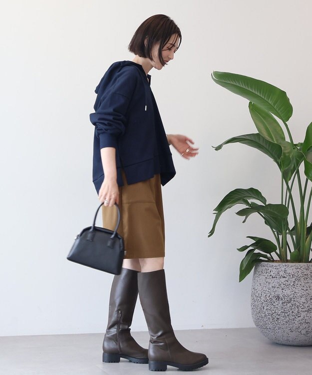 AMERICAN HOLIC スキッパー裏毛パーカー Charcoal Gray