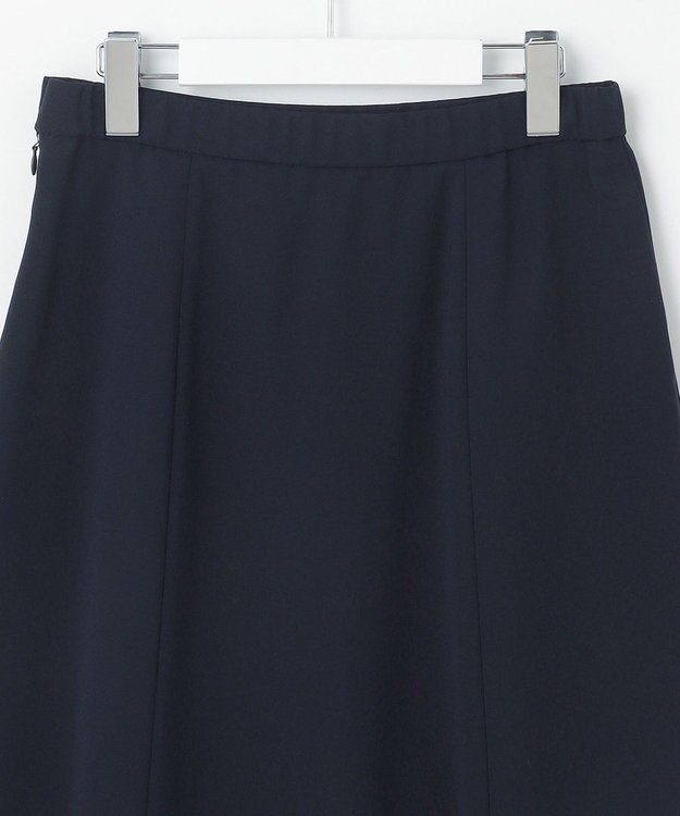 自由区 【セットアップ対応・UVカット・接触冷感・洗える】ライトストレッチフレア スカート ネイビー