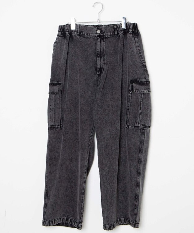 WEGO デニムカーゴパンツ ブラック