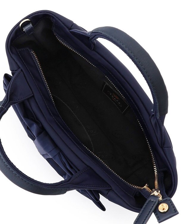 TOCCA RIBBON CUBE NYLON MINI TOTE ミニトートバッグ ネイビー系