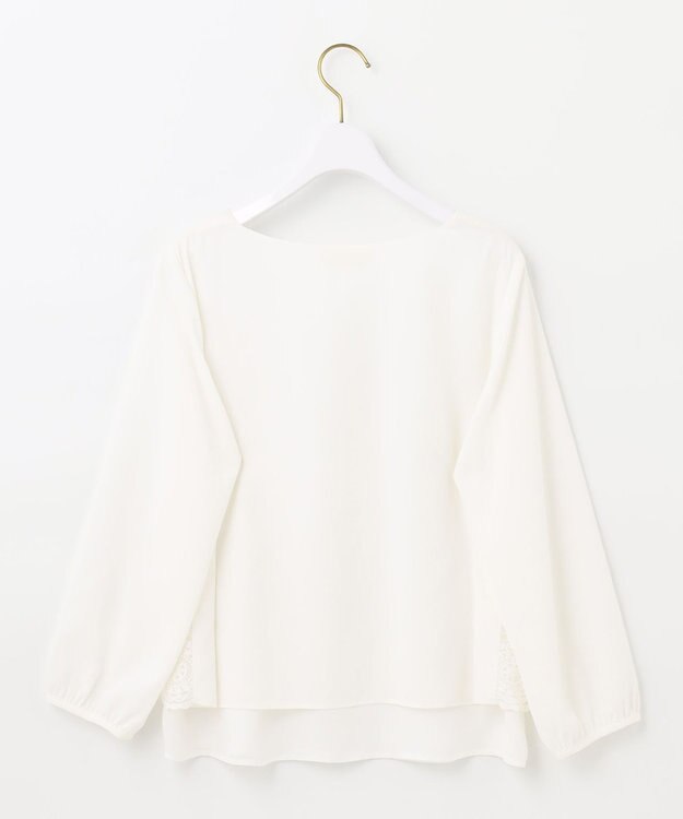 ANY SIS 【洗える】レイヤードレース ブラウス ホワイト系