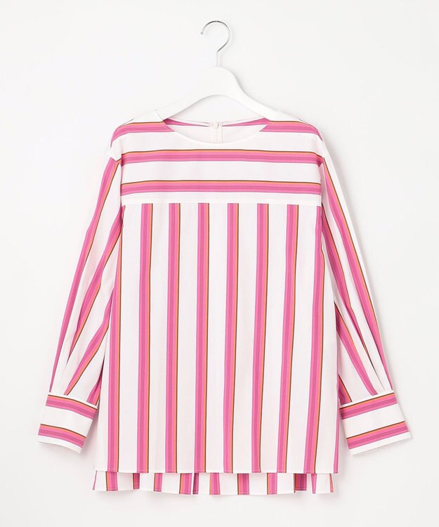 自由区 【XSサイズ～/洗える】SOMELOSシャーティング プルオーバーブラウス ポピー