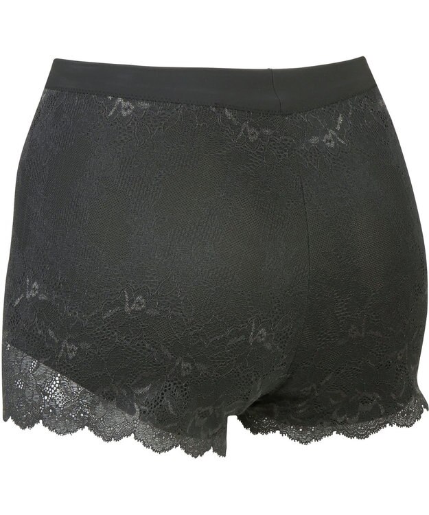 WACOAL オーバーパンツ ショート丈 ヒップアップで脚長シルエット ウエスト部分をすっきり見せる 一枚ばき可能 重ねばきにもおすすめ レディース GRC630 /ワコール ブラック