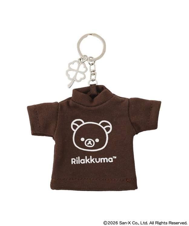 earth music&ecology 【予約】リラックマ×earth Tシャツモチーフキーホルダー ブラウン