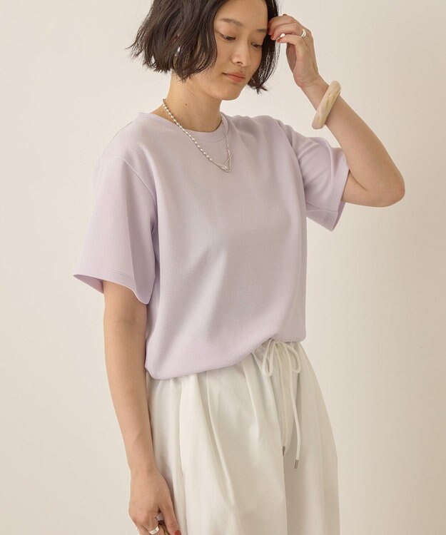 AMERICAN HOLIC ジョーゼット半袖プルオーバー Lavender