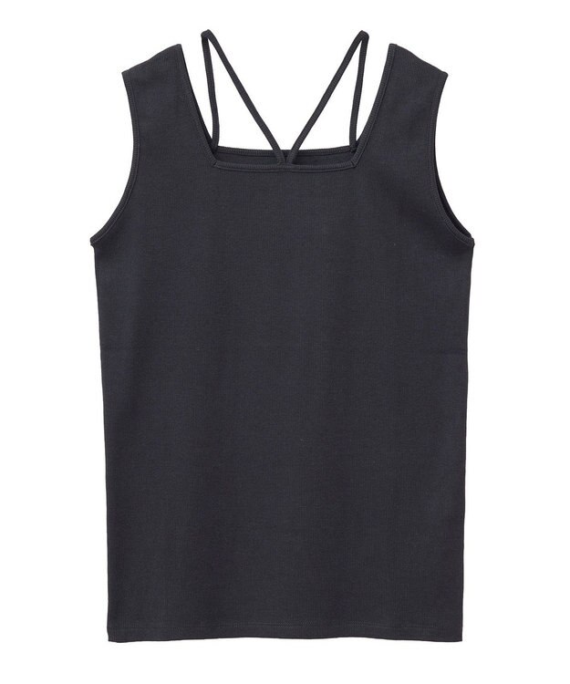 Green Parks マルチストラップテレコタンク Black