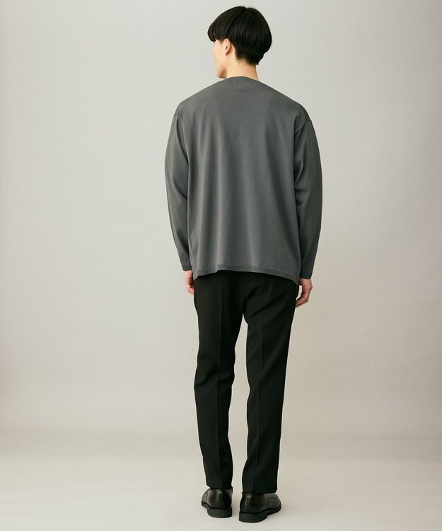 UNFILO MENS 【OCEANS 雑誌・web・YouTube 掲載】WOOL TOUCH 機能美パンツ スリム【東レ開発のウール見え高機能素材】 ブラック