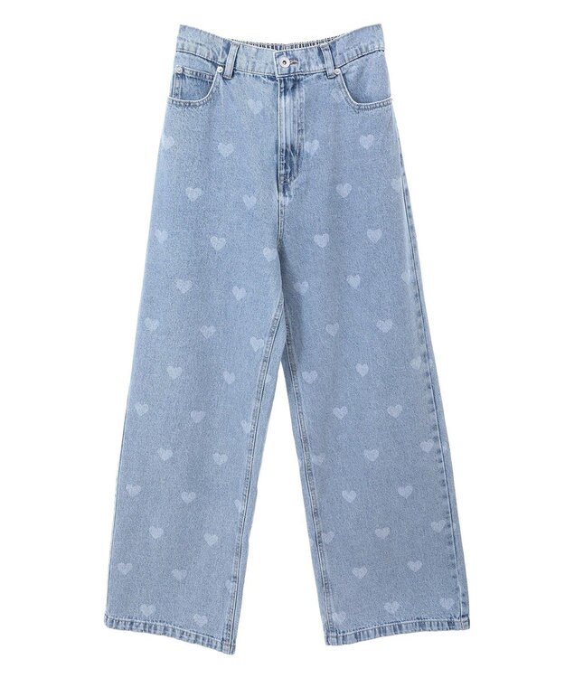 Green Parks ・ＳＵＧＡＲ　ＳＰＯＯＮ　ハート抜染ｐｔデニム Indigo
