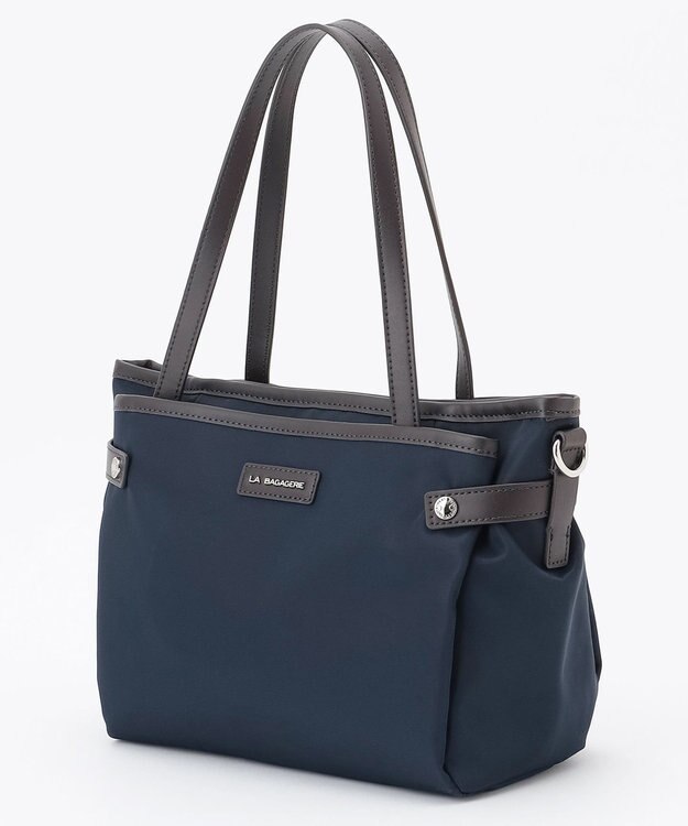 LA BAGAGERIE 【撥水ナイロン】ベーシック2WAYミニトート ネイビー