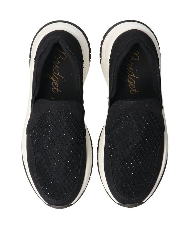 Bridget Birkin 【Bridget Birkin】ラインストーンメッシュスニーカー ブラック雑材