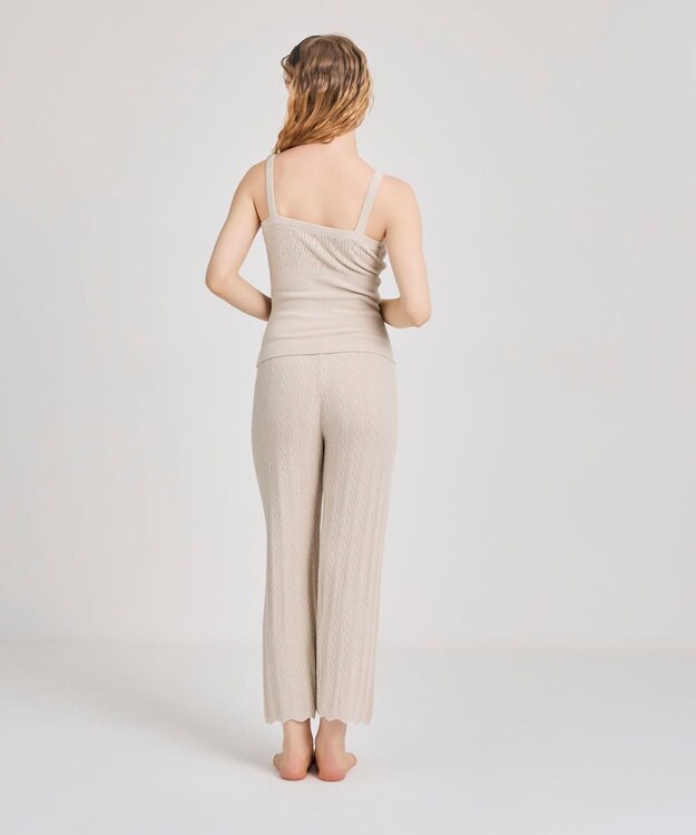 une nana cool とろみ素材がここちよいハラマキ付きロングボトム　ｍｏｉ　ｒｏｏｍ（モアルーム） ベージュ