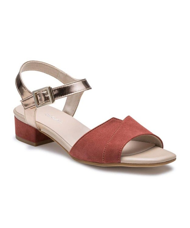 REGAL FOOT COMMUNITY 【リーガルレディース】F40R ストラップサンダル サンダル レッド×ゴールド