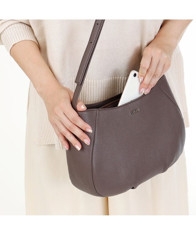 IBIZA ボンダード　ショルダーバッグ ダークオーク