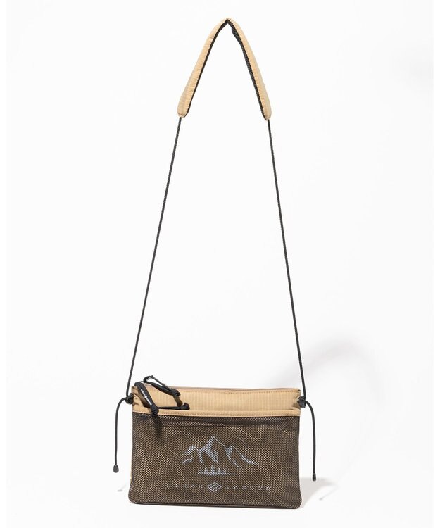 JOSEPH ABBOUD MOUNTAIN 【CREA掲載・軽量/ECO撥水/男女兼用】サコッシュ ベージュ系