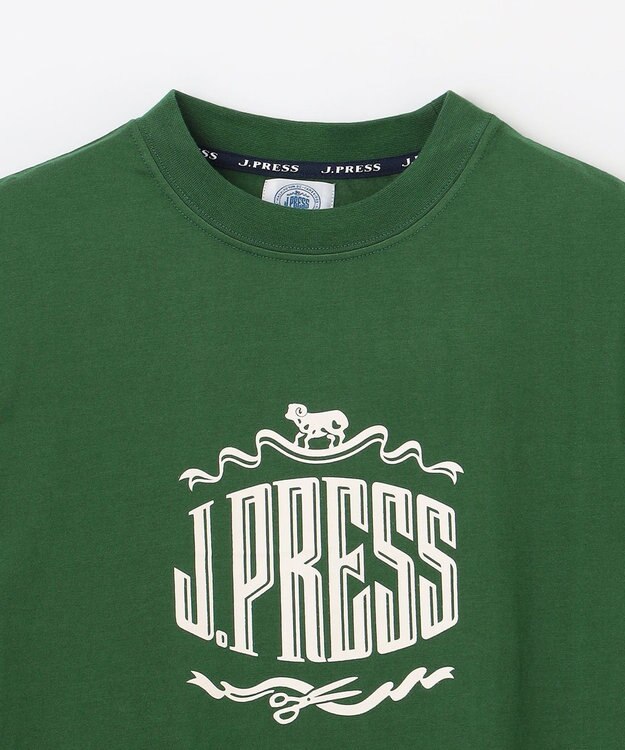 J.PRESS KIDS 【140-170cm】 50/2天竺ロゴＴシャツ カーキ