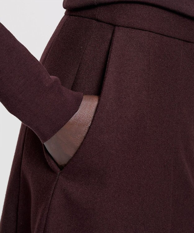 JOSEPH フランネルストレッチ　スカート Maraschino
