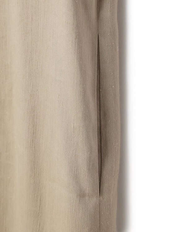 BEIGE， MICA / リネンブレンドノースリーブロングドレス  L.Taupe