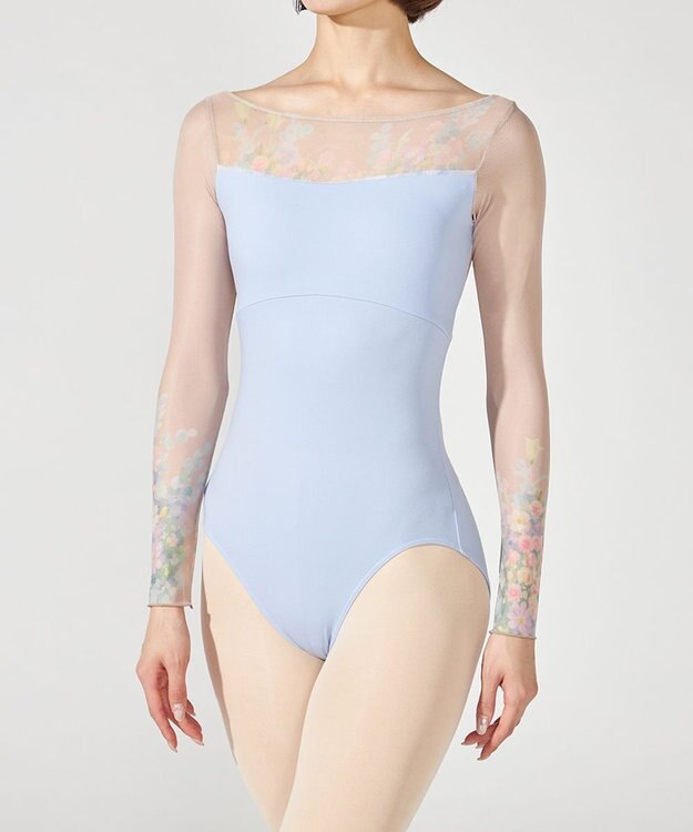 Chacott ロングスリーブレオタード スカイブルーＰＴ