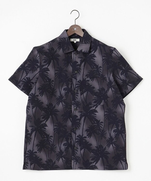 JOSEPH ABBOUD 【キングサイズ・驚きの多機能】ライトウェーブ 半袖シャツ ネイビー系6