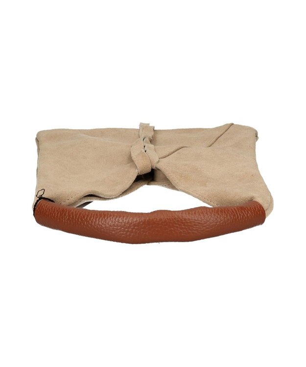 INTER-CHAUSSURES 【ANDREA CARDONE】スモールサイズスエードバッグ ライトベージュスウェード