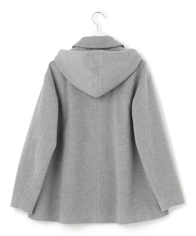 J.PRESS YORK STREET 【WOMEN】2wayショートウールアンゴラビーバー コート ライトグレー系