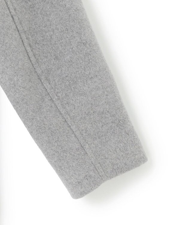 J.PRESS YORK STREET 【WOMEN】2wayショートウールアンゴラビーバー コート ライトグレー系