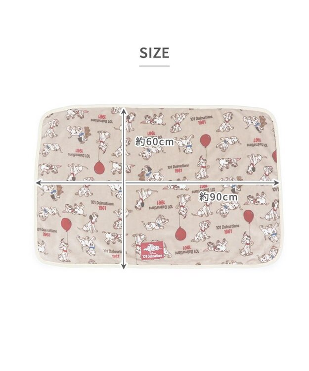 PET PARADISE ディズニー １０１匹わんちゃん ブランケット 《風船柄》 90×60cm 風船柄