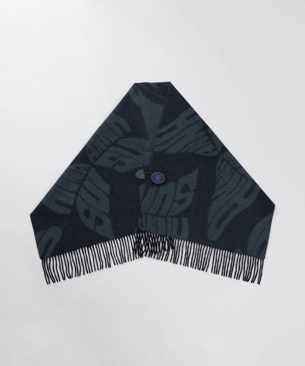 AURORA 【 ANNA SUI（アナ スイ）】ウールジャカードボタン付き羽織り(WASH) ブラック