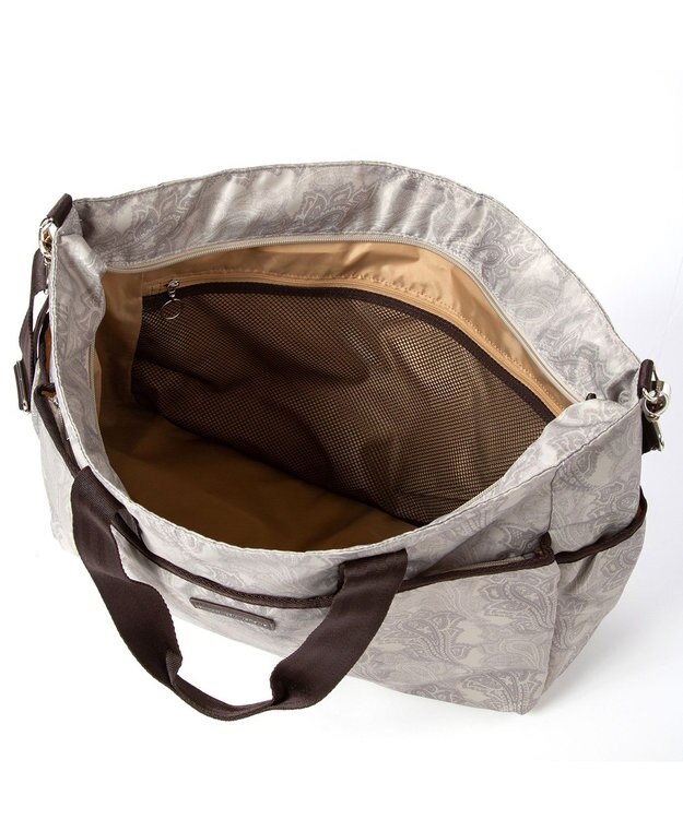 ACE BAGS & LUGGAGE hiromichi nakano ラコルト  ボストンバッグ セットアップ  63694 ヒロミチナカノ グレージュ（ペイズリー柄）