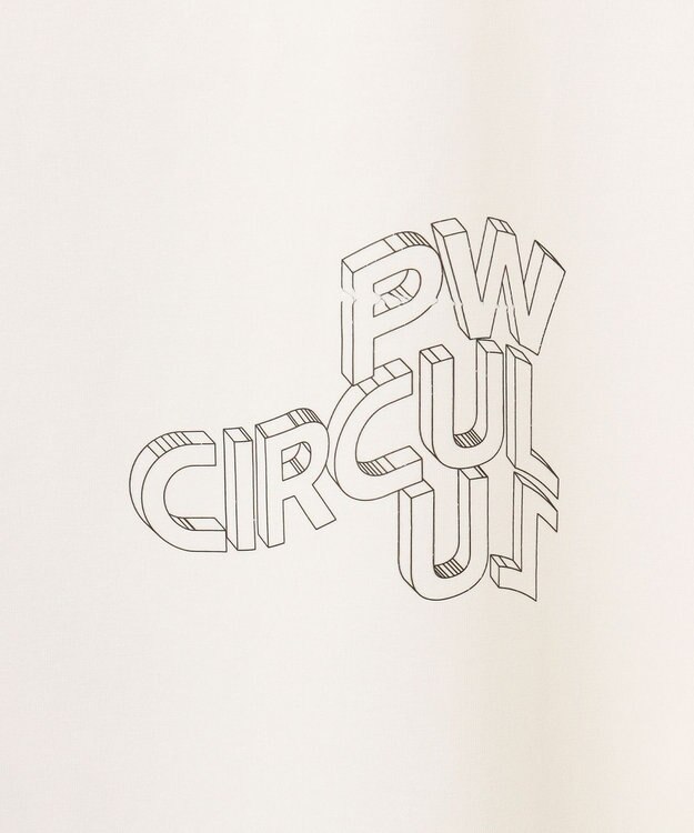 PW CIRCULUS 【MEN】アニマル フォト モックネック シャツ ホワイト系