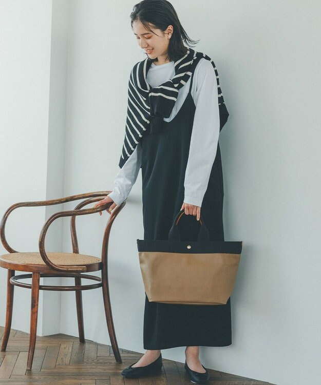 TOPKAPI 【Breath TOPKAPI】リプルネオレザー A4トートバッグ カーキブラウン